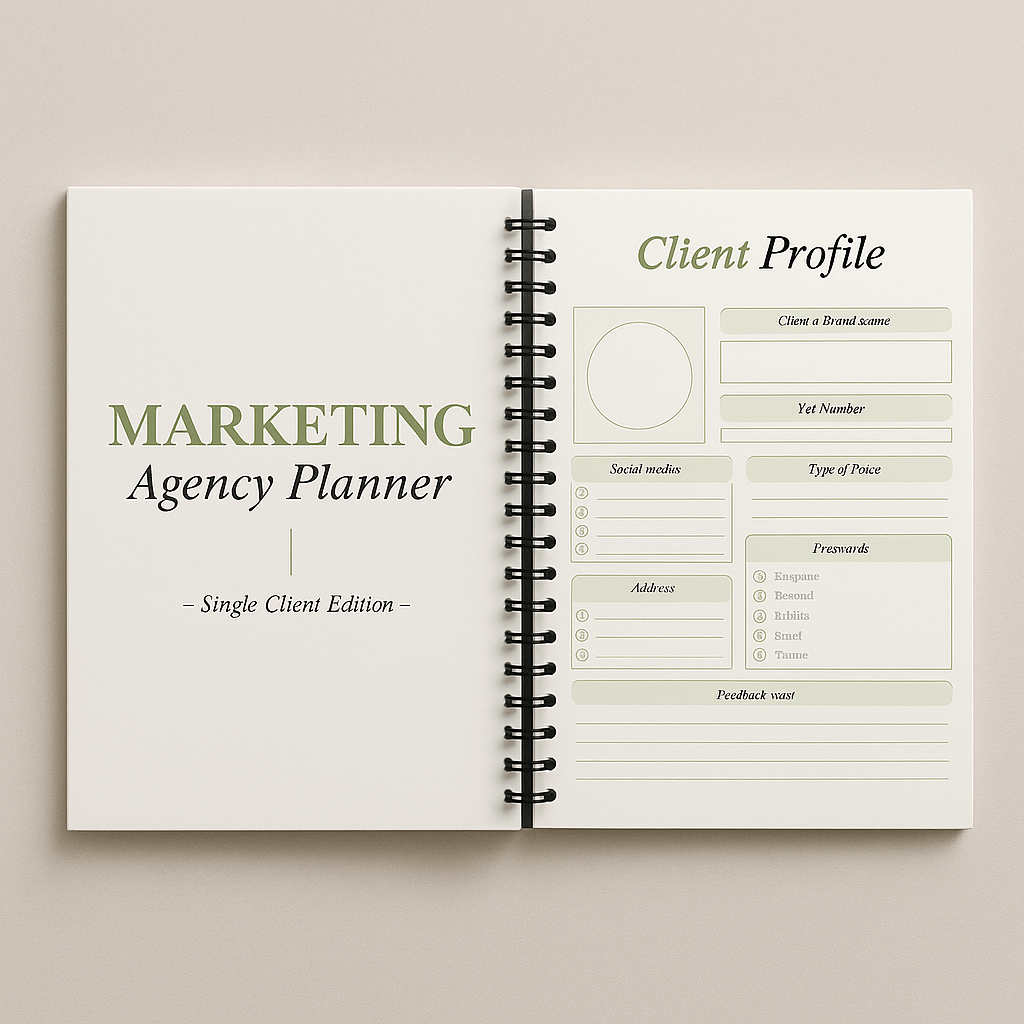 MARKETING AGENCY PLANNER - ORGANIZE&GROW