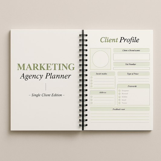 MARKETING AGENCY PLANNER - ORGANIZE&GROW
